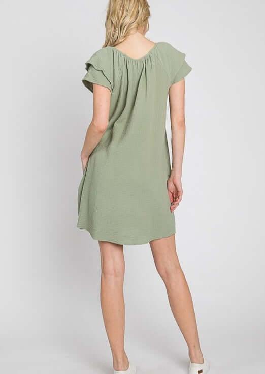 At the Park Washed Cotton Dress Made in USA