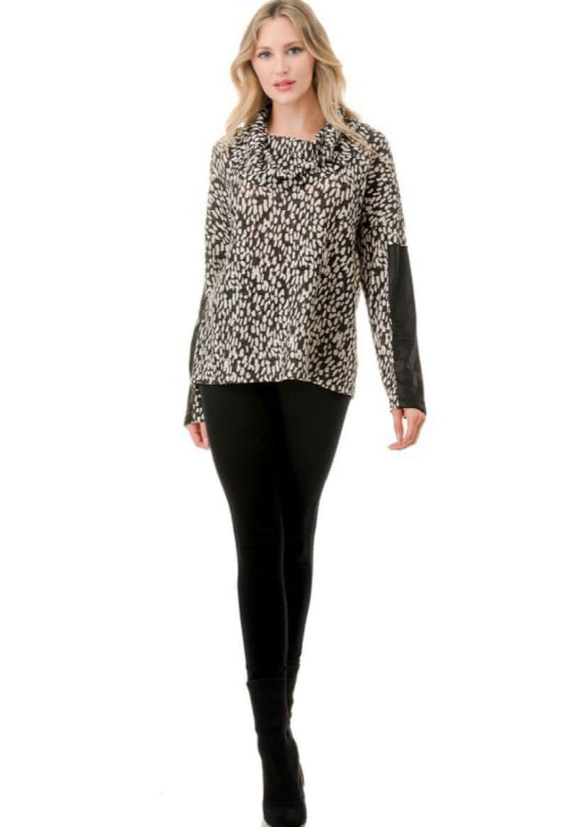 Stylish Cowl Neck Top Made in USA