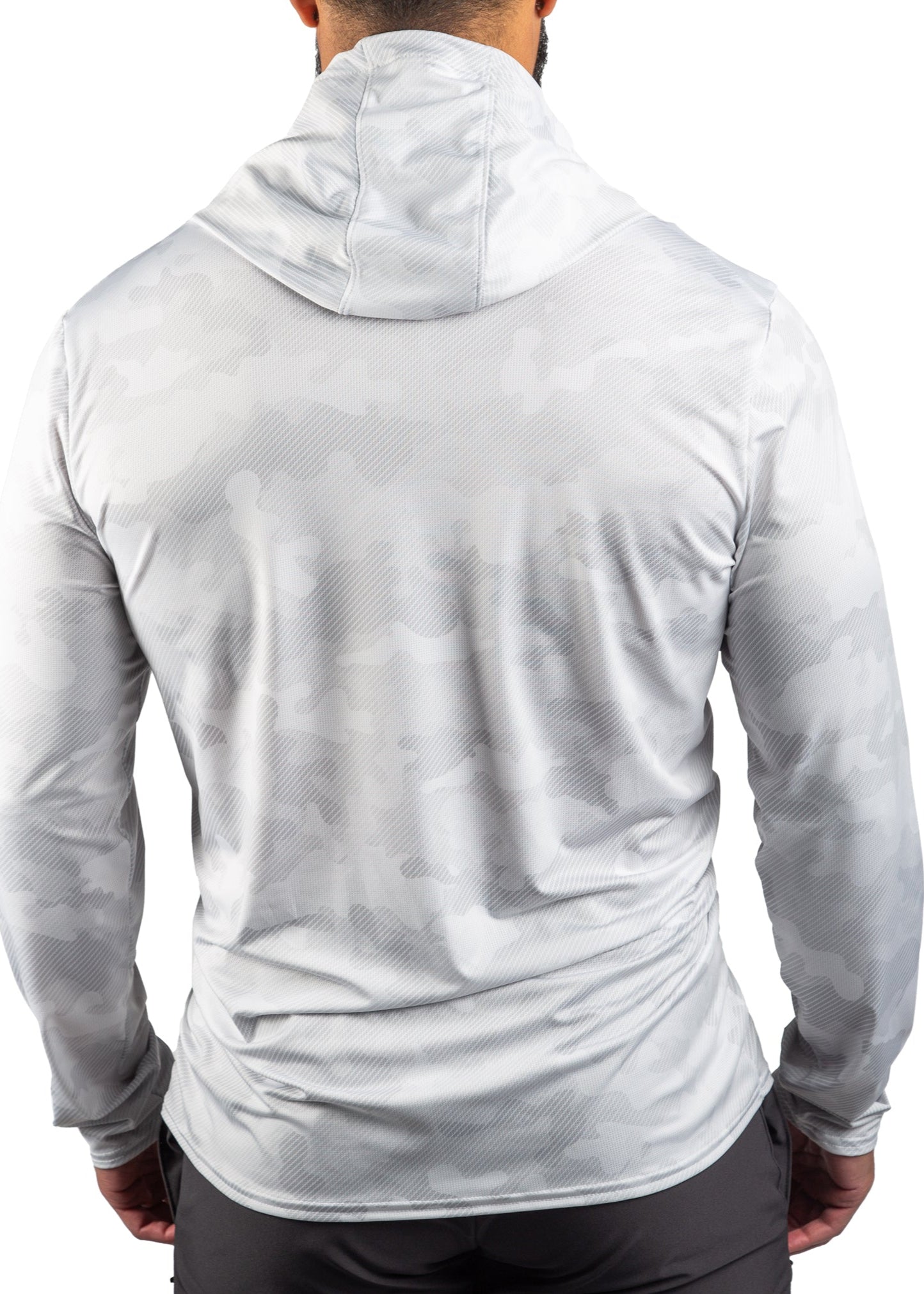 Performance Mesh White Out Camo Sun Hoodie