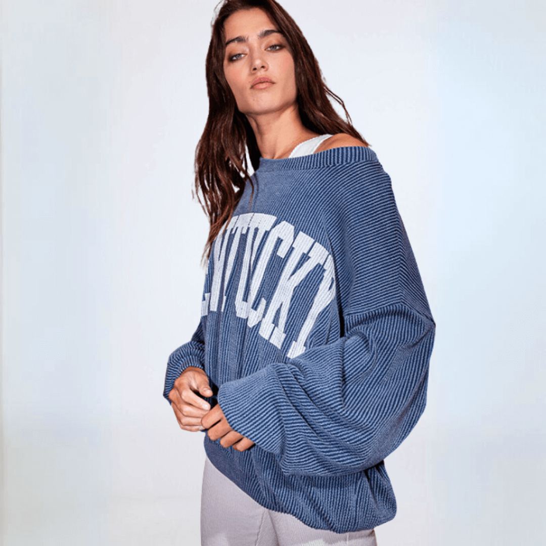 Graphic KENTUCKY Oversized Sweatshirt Made in USA
