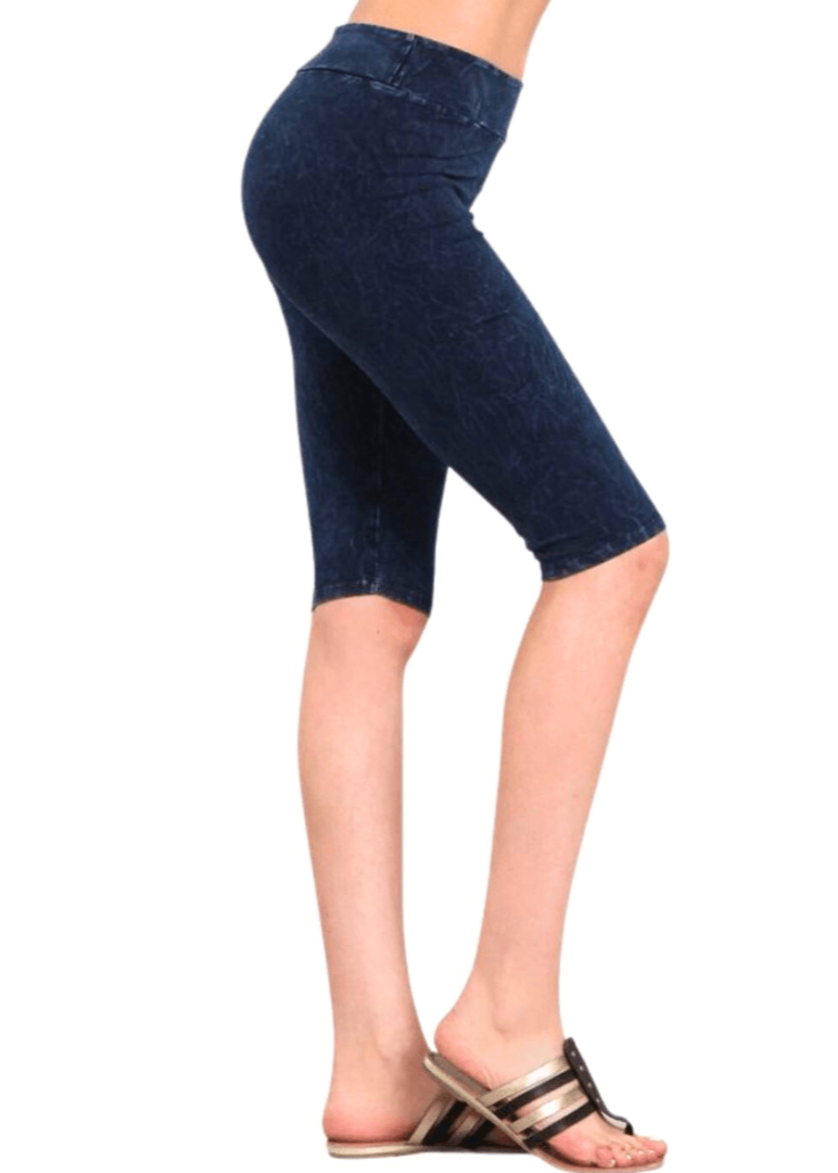 Ladies Longer Length Biker Shorts Made in USA