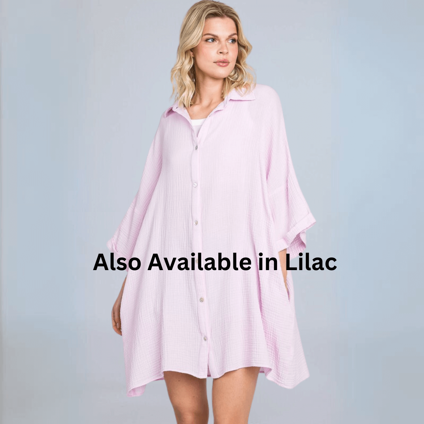 Boyfriend Slouchy Gauze Top in Off White Made in USA