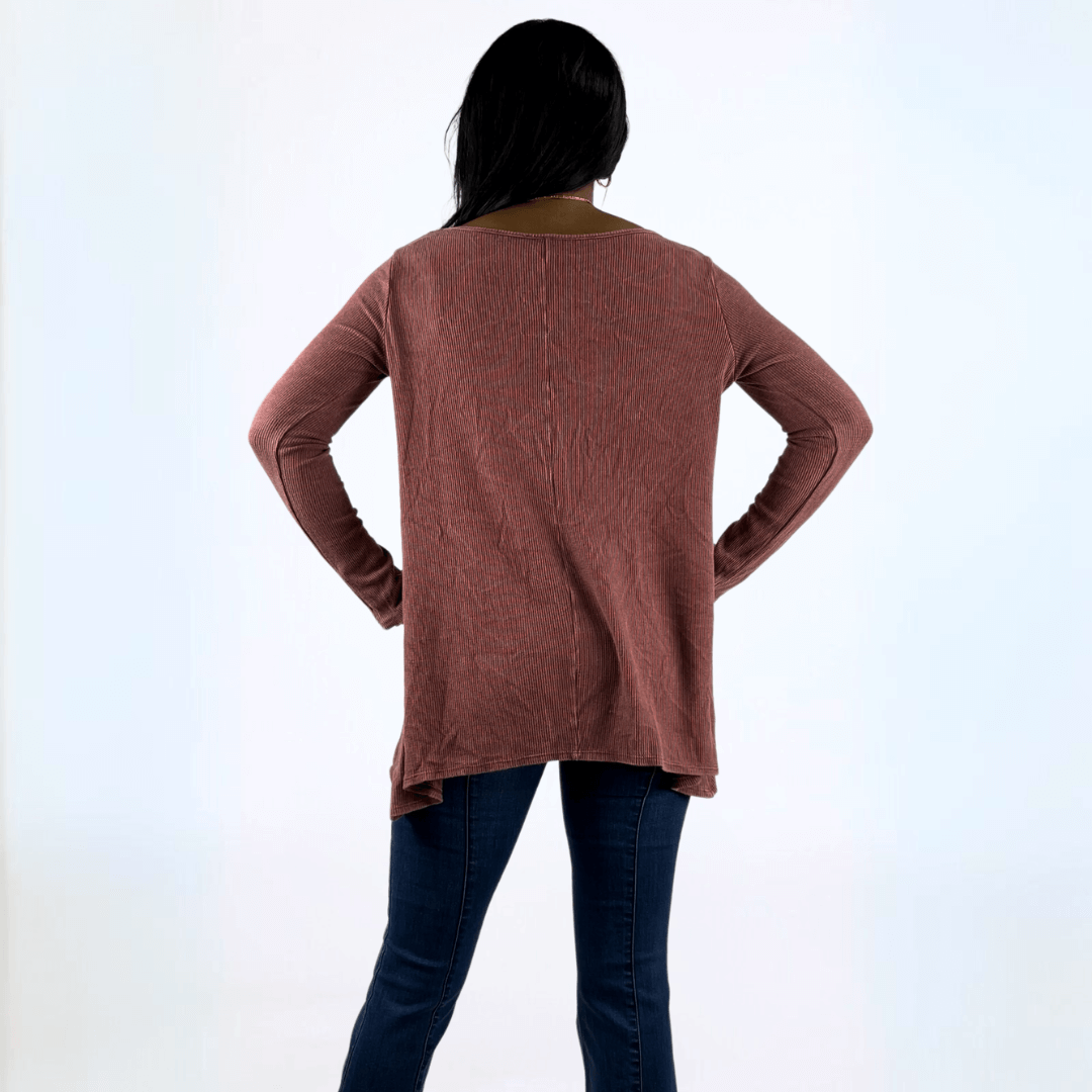 Thermal Lace Trim Top Made in USA