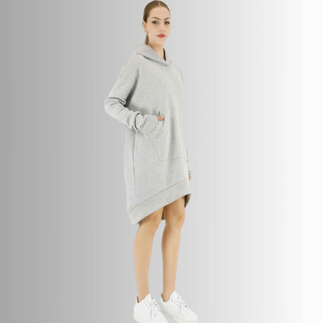 Camilla Cozy Fleece Tunic Length Hoodie