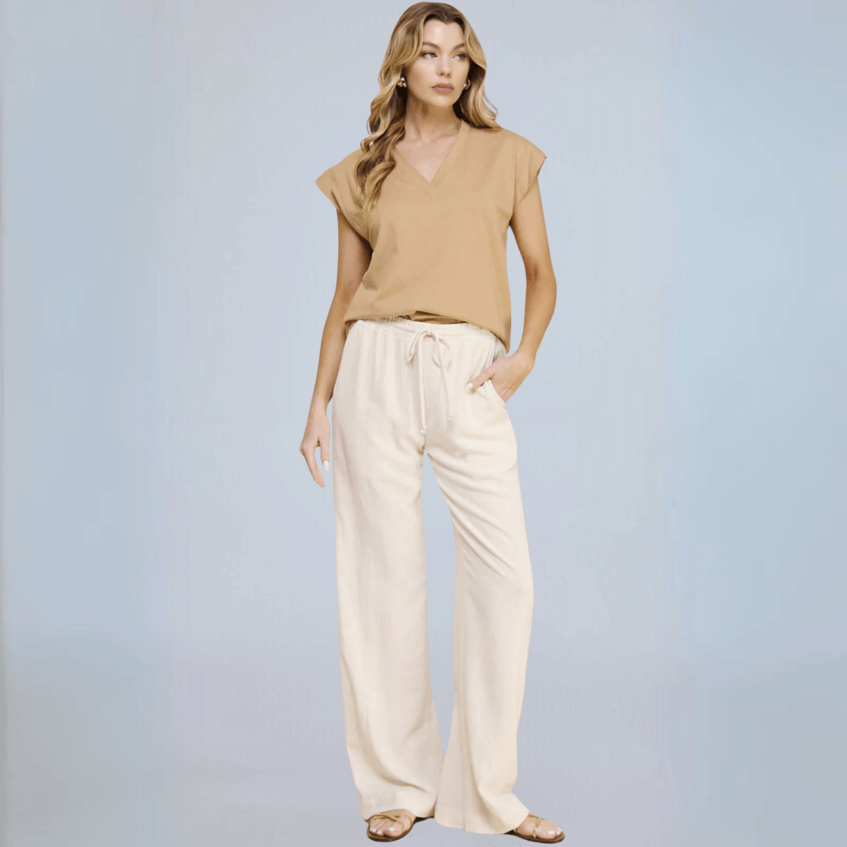 Breathable Cotton Cap Sleeve Top Made in USA