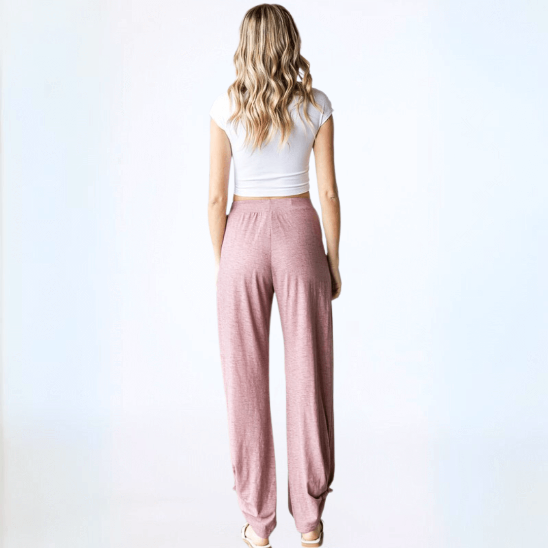 Boho Vibes Tie Hem Pants Made in USA