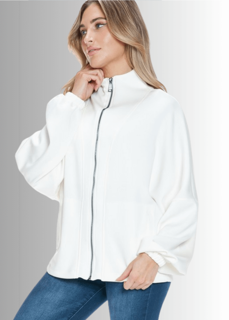 Dream Zip Up Jacket with Scuba Soft Fabric