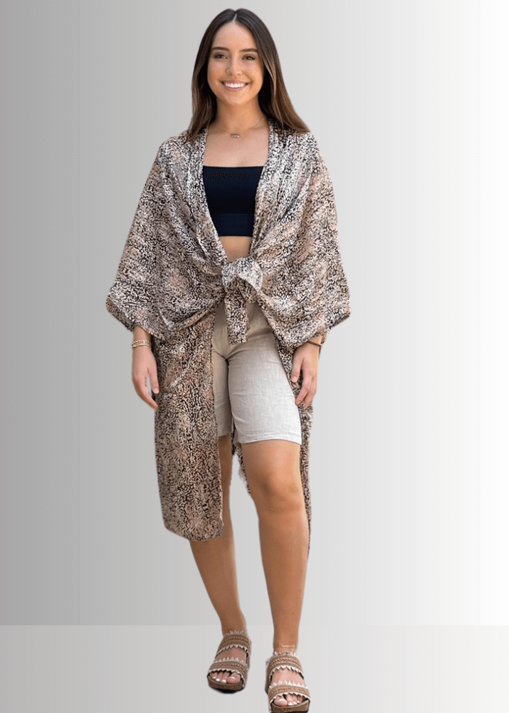 Drapey Silhouette Kimono Cardigan