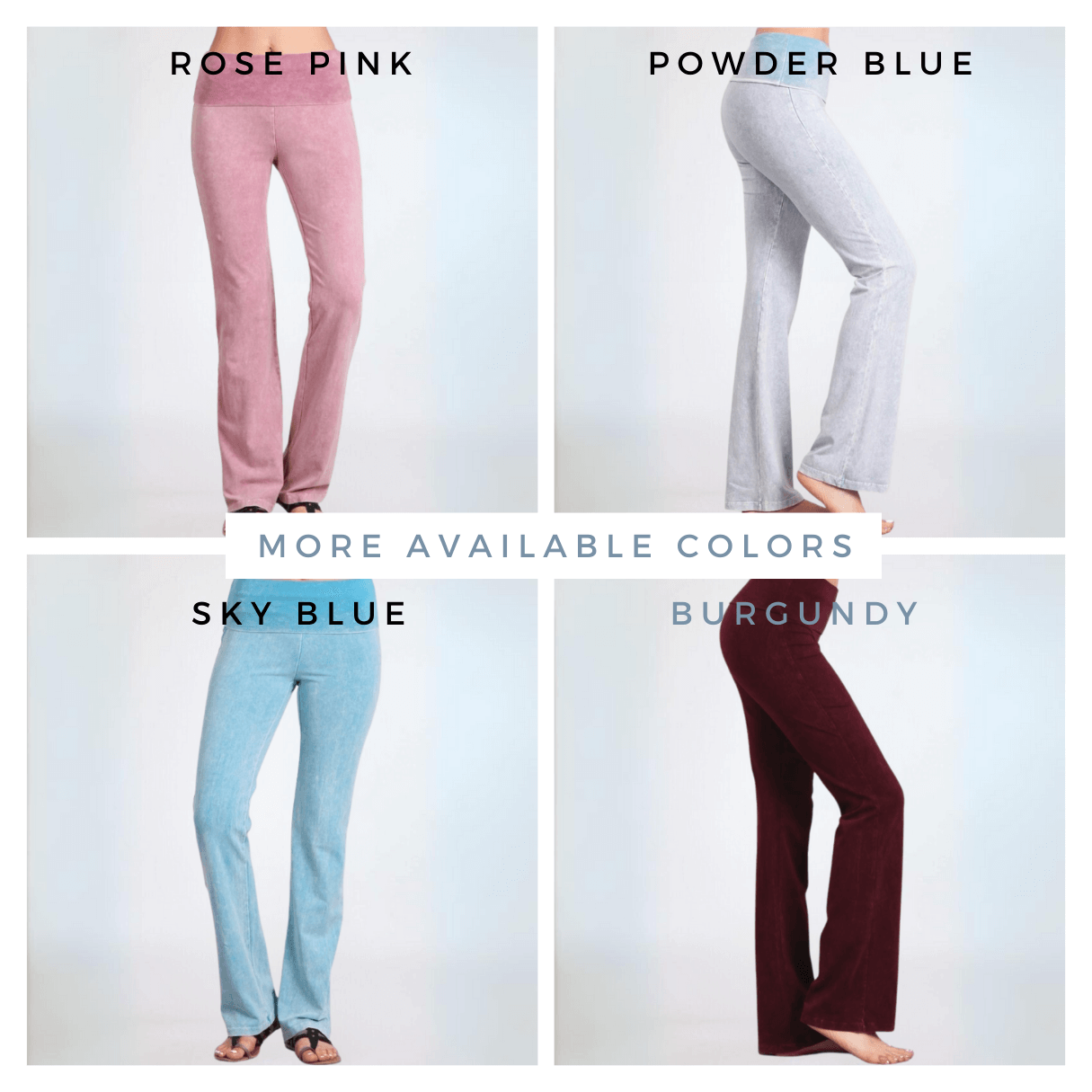 Black Bootcut Yoga Lounge Pants Made in USA