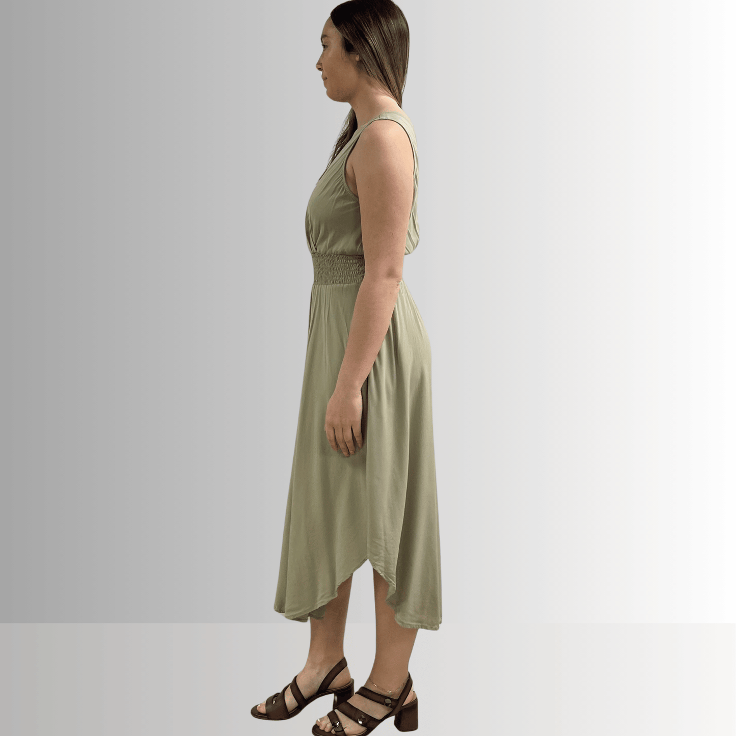 Camila Smocked Waist Midi Dress