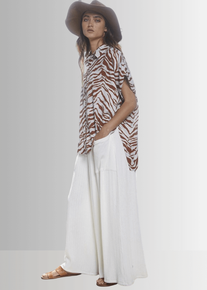 Avery Wide Leg Pocket Palazzo Pants