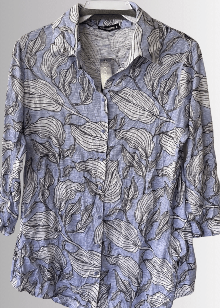 Crushed Button Down Designer Top