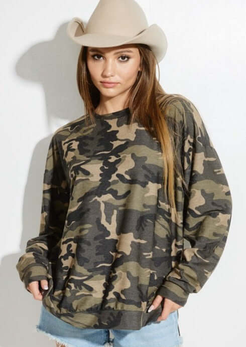Hang Out Camo Top Made in USA