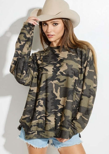 Hang Out Camo Top Made in USA