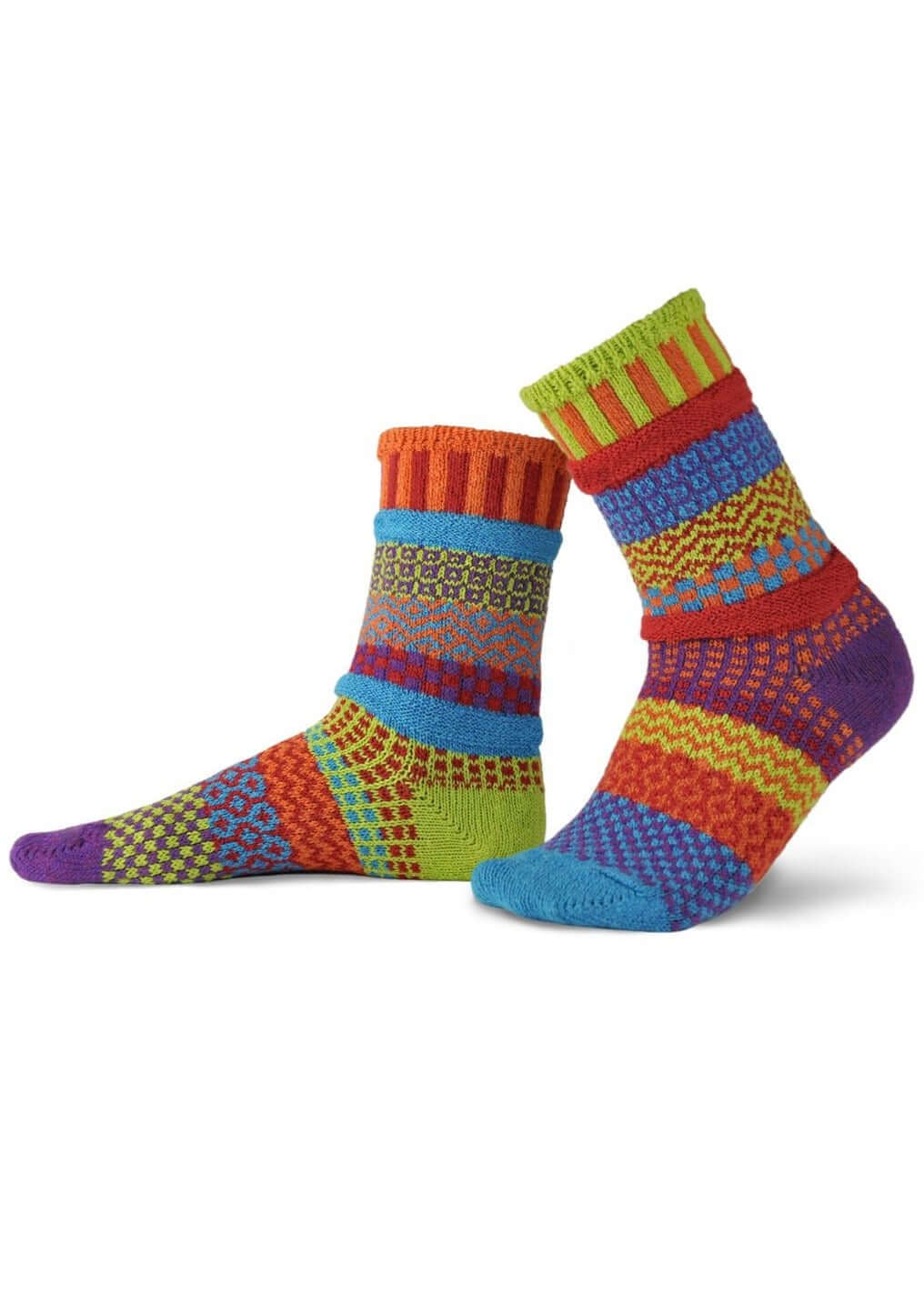 COSMOS Knitted Crew Socks Made in USA