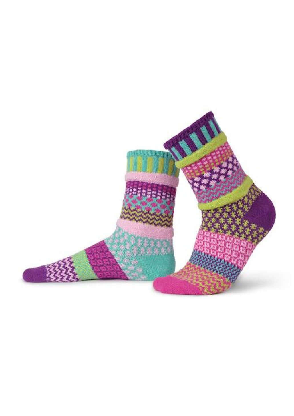 DAHLIA Knitted Crew Socks Made in USA