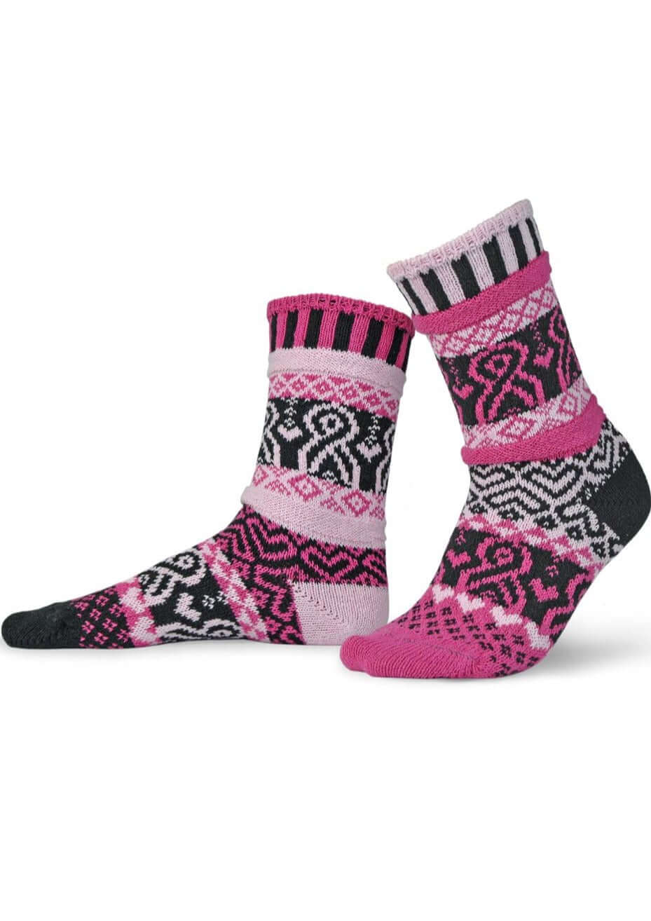 PINKTOBER Knitted Crew Socks Made in USA