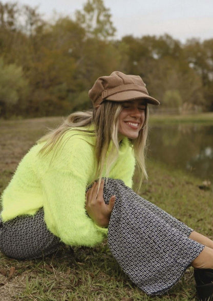Navy Vintage Flower Print Pants