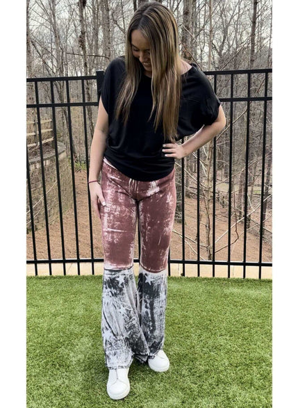 Distorted Patriotic Flare Pants Made in USA