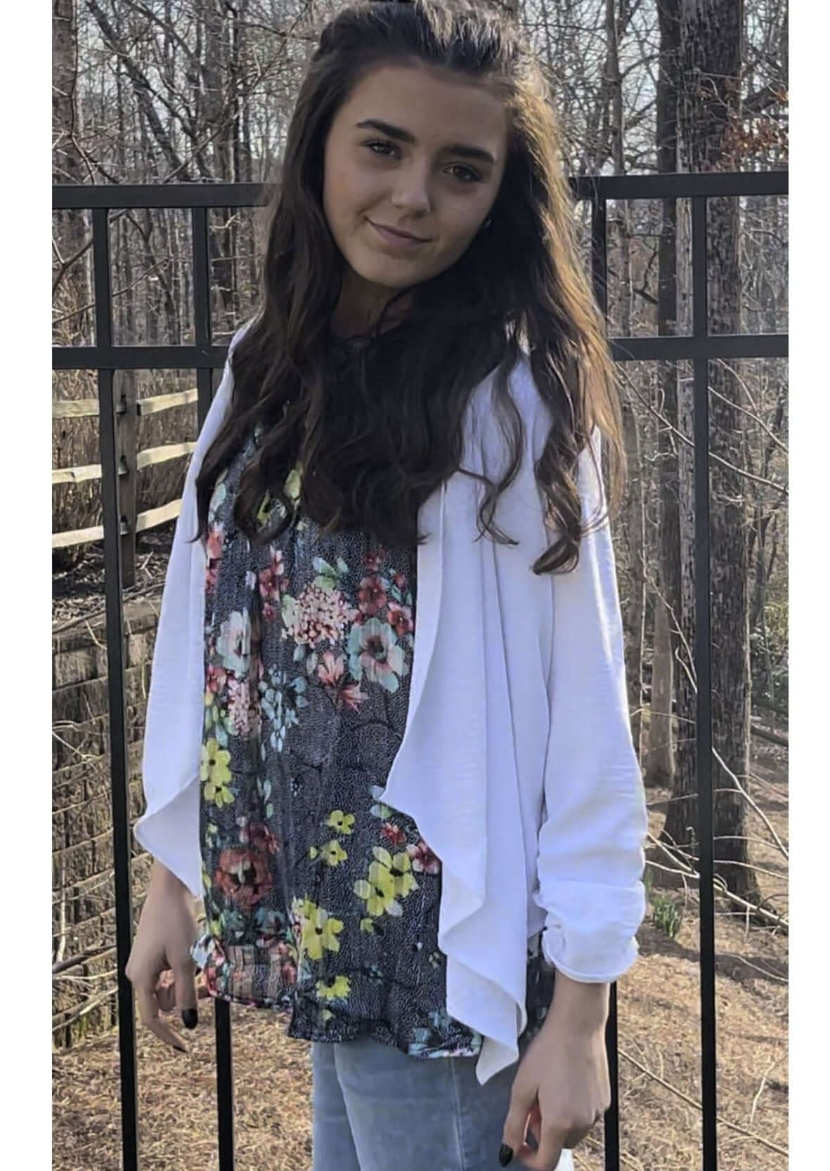 Bright White Open Front Spring/Summer Cardigan Made in USA