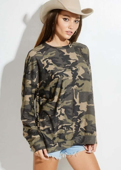 Hang Out Camo Top Made in USA