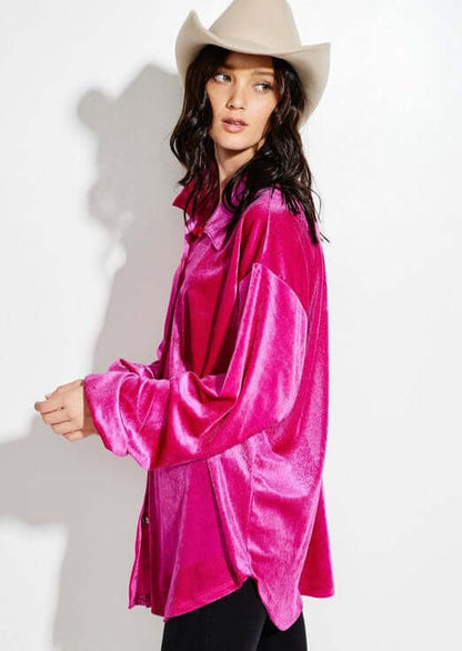 Fuchsia Glam Shacket