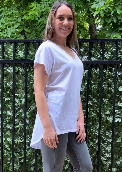 High Low V-Neck Super Comfy Tee