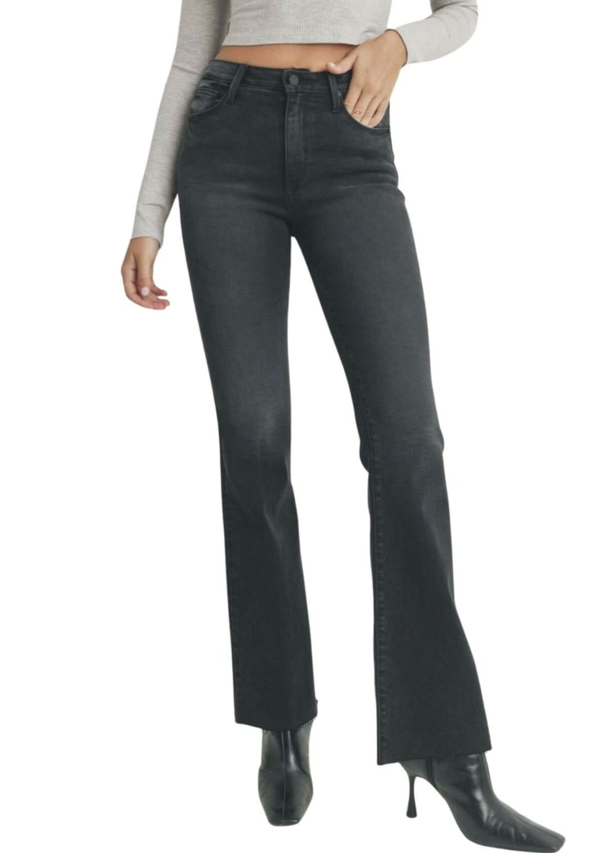 The Fall Flare Denim Jeans Made in USA