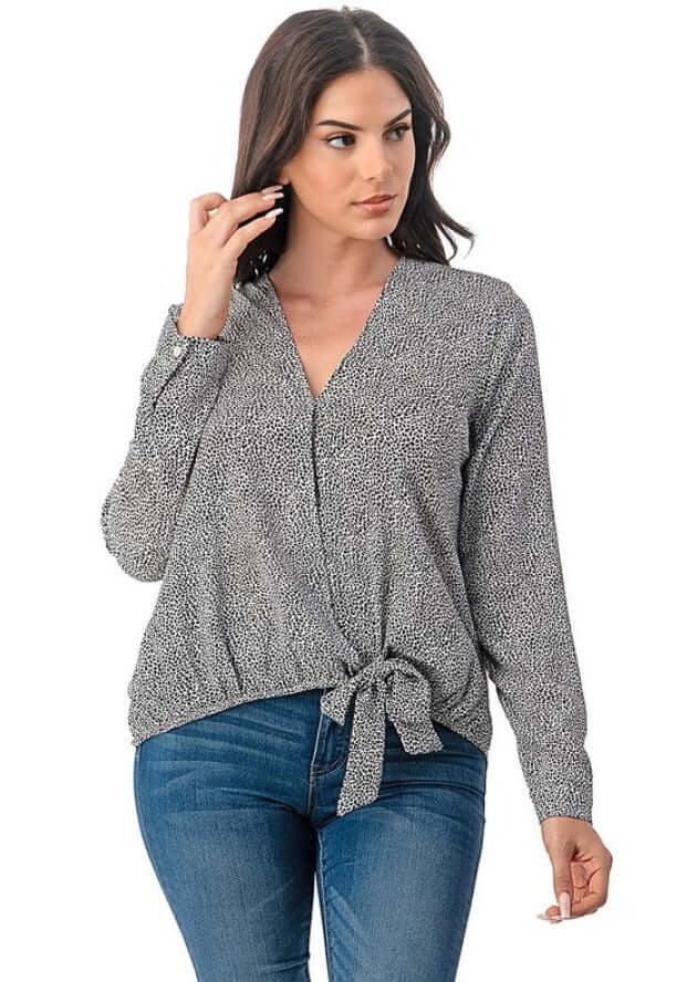 Micro Animal Dressy Printed Wrap