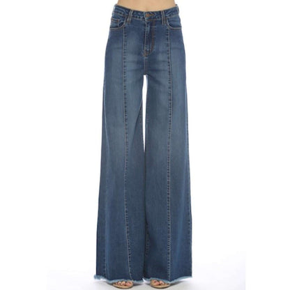 High Waist Flare Leg Denim Jeans