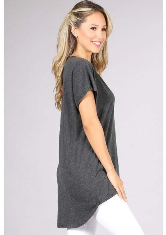 High Low V-Neck Super Comfy Tee