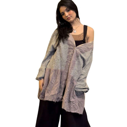 Star Destination Lace Detail Sweater Cardigan