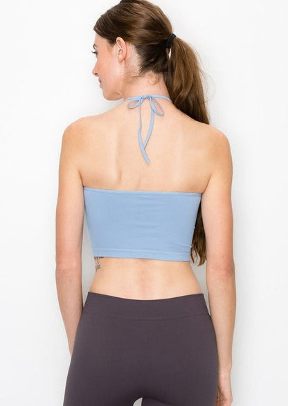 O-Ring Halter Cropped Top