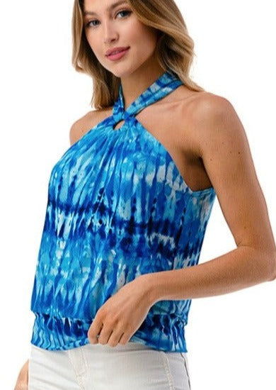 Oceans O-Ring Halter Neck Top