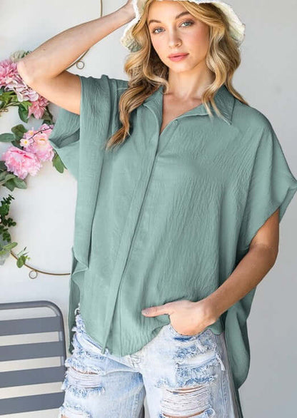Our Favorite Versatile Button Down Top Made in USA