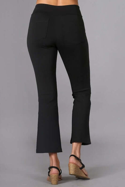 Ankle Stretch Pants with Slight Bell Flare - Plus Size Made in USA