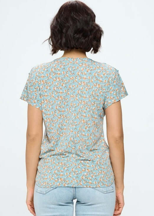 Feminine Surplice Wrap Top Made in USA