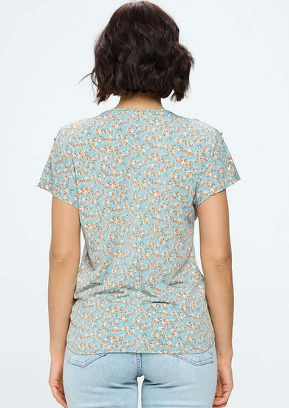 Feminine Surplice Wrap Top Made in USA