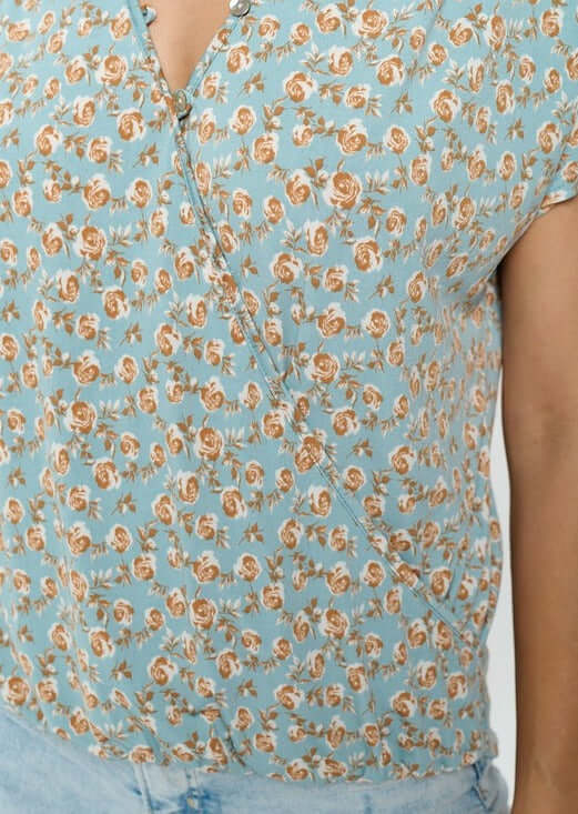 Feminine Surplice Wrap Top Made in USA