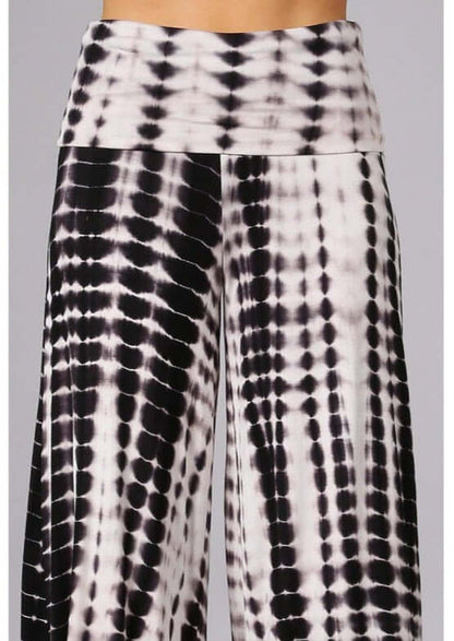 Cozy & Unique Black & White Gaucho Pants Made in USA