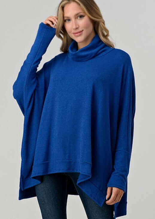 Aspen Oversized Cowl Neck Soft Sweater Made in USA