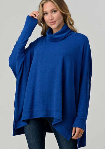 Aspen Oversized Cowl Neck Soft Sweater Made in USA