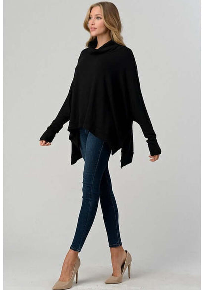 Aspen Oversized Cowl Neck Soft Sweater Made in USA