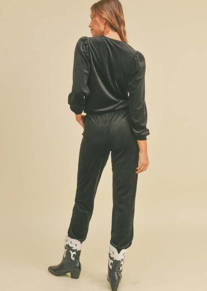 Glam Velour Track Suit
