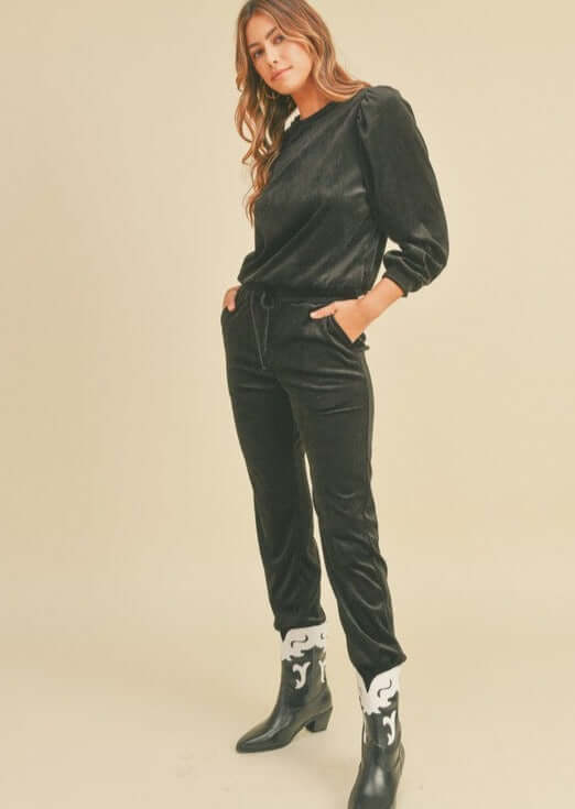 Glam Velour Track Suit