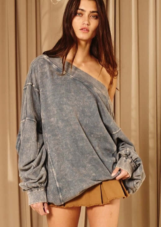 Reversible Twist Sweatshirt Made in USA