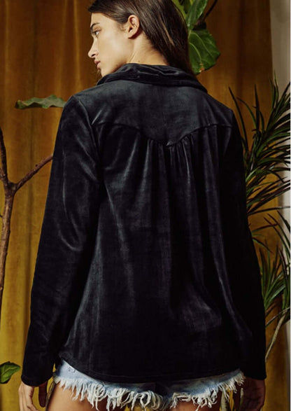 Soft Embrace Stretch Velvet Top