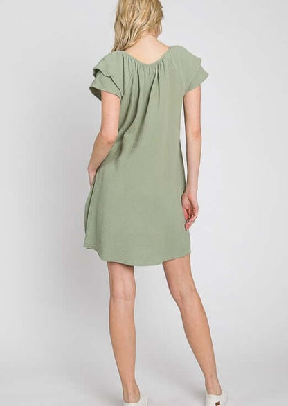 At the Park Washed Cotton Dress Made in USA