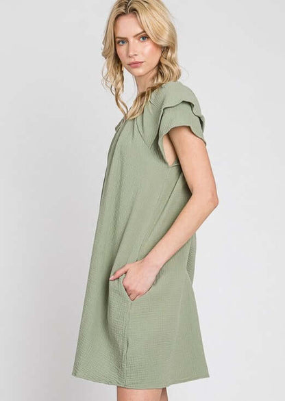 At the Park Washed Cotton Dress Made in USA