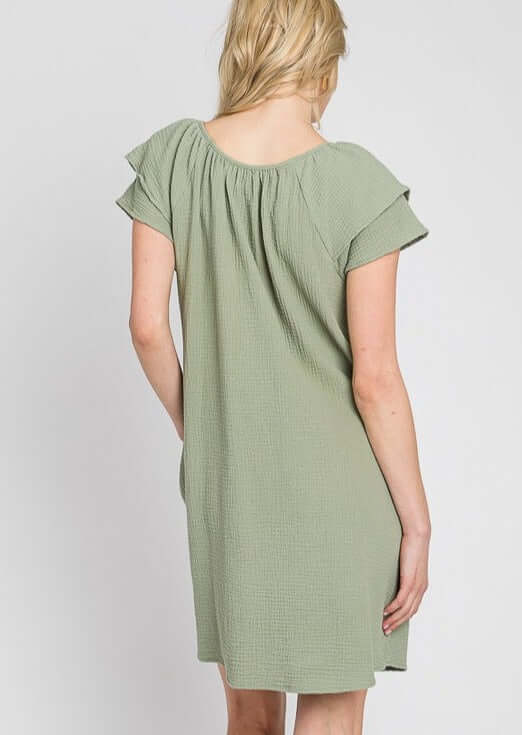 At the Park Washed Cotton Dress Made in USA